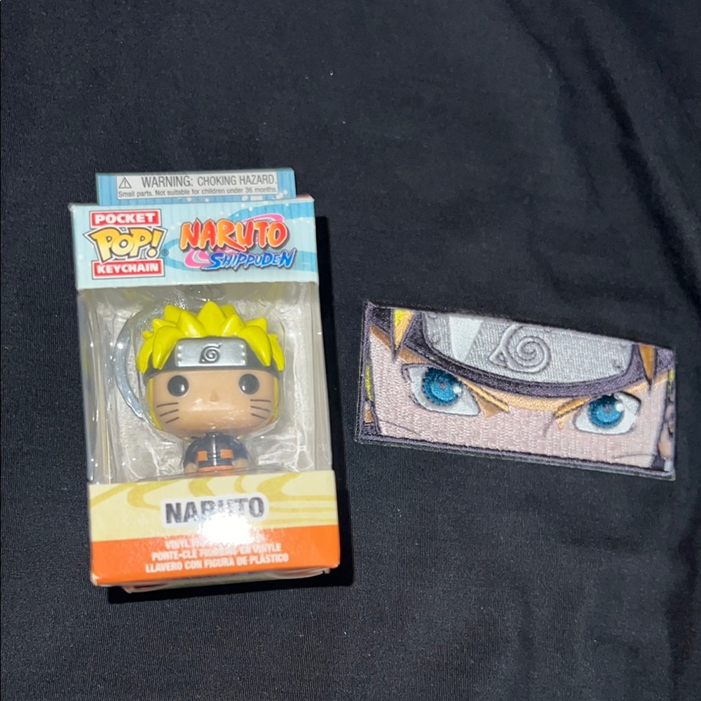 Funko Pocket POP! Naruto Shippuden Keychain with Brand New Patch